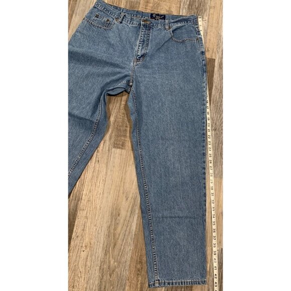 Eddie Bauer High-Waisted Denim Jeans Womens Size 18 Light Wash Relaxed Fit - Picture 12 of 13